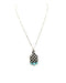 Western Checkered Cattle Tag Pendant Necklace Snowing West