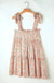 Orange Rose Floral Knotted Straps Tiered Babydoll Dress Dear lover