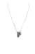 Checkered Bubble Initial Necklace Snowing West