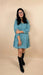 Beau Blue Puff Sleeve Mini Dress - LECCE