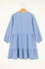 Beau Blue Puff Sleeve Mini Dress - LECCE