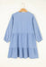 Beau Blue Puff Sleeve Mini Dress - LECCE