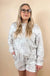 Beige Camo Print Pullover & Short Set - LECCE