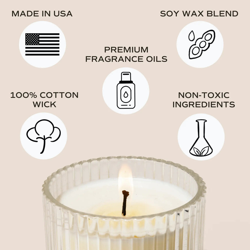 Best Mom Ever Soy Candle - Ribbed Glass Jar with Box - LECCE