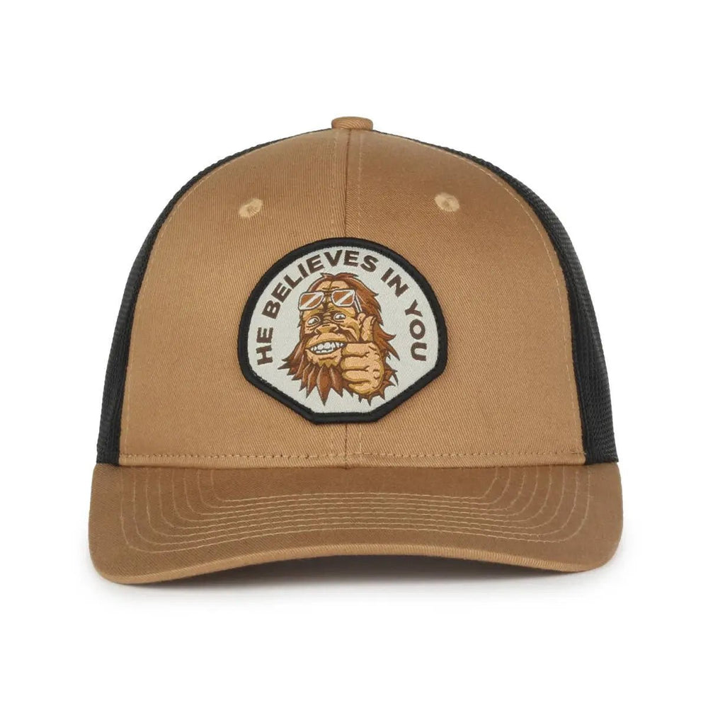 Bigfoot He Believes In You Thumbs Up Cap - LECCE