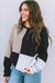 Black Colorblock Textured Knit Top - LECCE