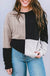 Black Colorblock Textured Knit Top - LECCE