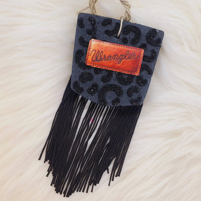 Black Fringe Pocket Freshie - LECCE