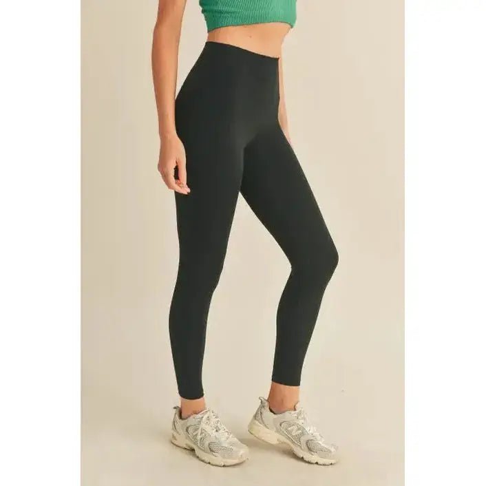 Black High Rise Leggings - LECCE