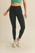 Black High Rise Leggings - LECCE