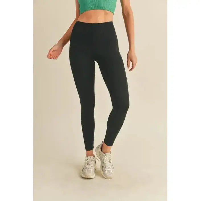Black High Rise Leggings - LECCE