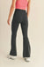 Black High Waist Crossover Flare Legging - LECCE