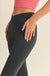 Black High Waist Crossover Flare Legging - LECCE