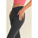 Black High Waist Crossover Flare Legging - LECCE