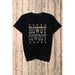 Black HOWDY COWBOY Star Print Crew Neck Loose T Shirt - LECCE
