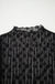 Black Sheer Floral Lace Long Sleeve Top - LECCE