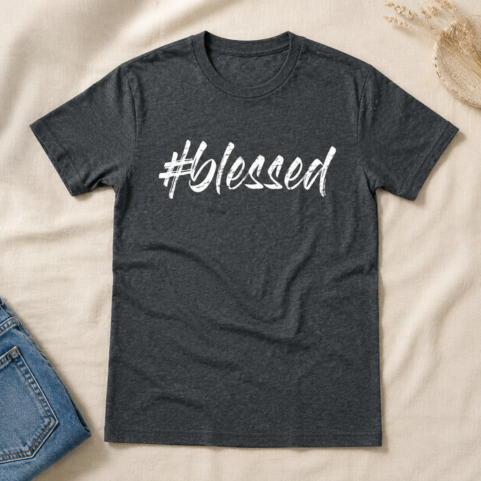 Blessed T-shirt flat lay