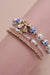 Blue Ceramic Porcelain Bow Multi Layer Bracelet - LECCE