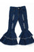 Blue Distressed Double Layer Girls Jeans - LECCE