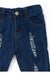 Blue Distressed Double Layer Girls Jeans - LECCE