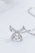 Bow Bowknot Dancing Stone Necklace in 925 Sterling Silver - LECCE