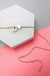 Brass Monogram Initial Heart Cahrm Necklace - LECCE