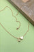 Brass Monogram Initial Heart Cahrm Necklace - LECCE