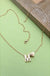 Brass Monogram Initial Heart Cahrm Necklace - LECCE