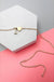 Brass Monogram Initial Heart Cahrm Necklace - LECCE