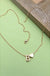 Brass Monogram Initial Heart Cahrm Necklace - LECCE