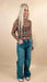 Brown Leopard Long Sleeve Mesh Top - LECCE