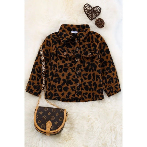 Brown Leopard Printed Shacket. - LECCE