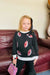 Brown sequin football top black girls sets - LECCE