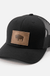 Buffalo Hat | Leather Patch Trucker Hat - LECCE
