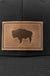 Buffalo Hat | Leather Patch Trucker Hat - LECCE