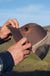 Buffalo Hat | Leather Patch Trucker Hat - LECCE