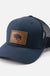 Buffalo Hat | Leather Patch Trucker Hat - LECCE