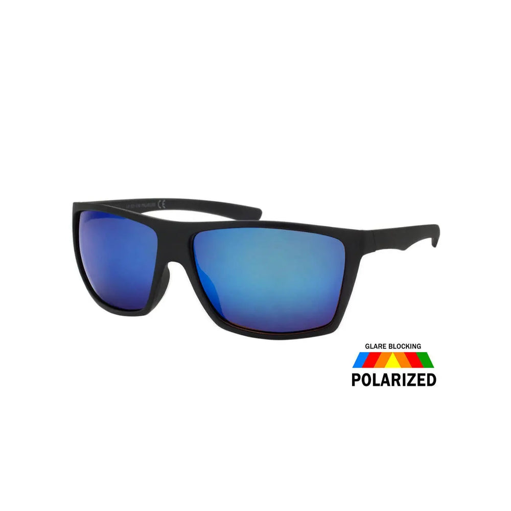 Mens Polarized Color Mirror Sunglasses Wrap Style Fish Activ Shark Eyes, Inc