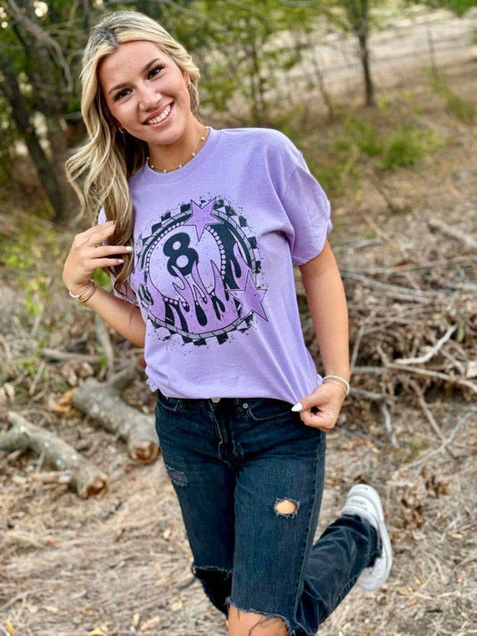 8 Ball with Flames Tee