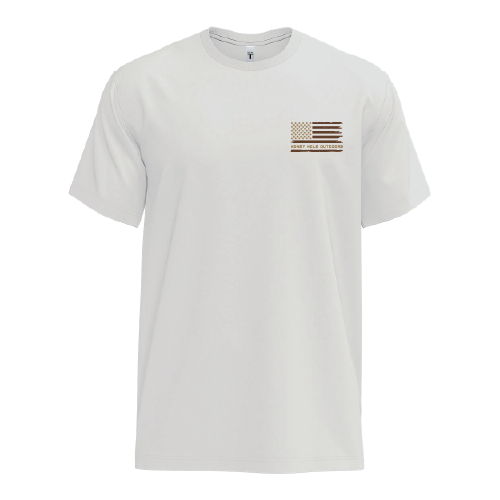Short Sleeve - Pointer Flag - Bone Honey Hole Outdoors