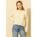 Cable Knit With Button Down Cardigan - LECCE