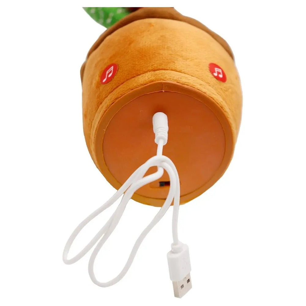 Cactus Sound Mimicking LED Dancing Plush Toy - LECCE