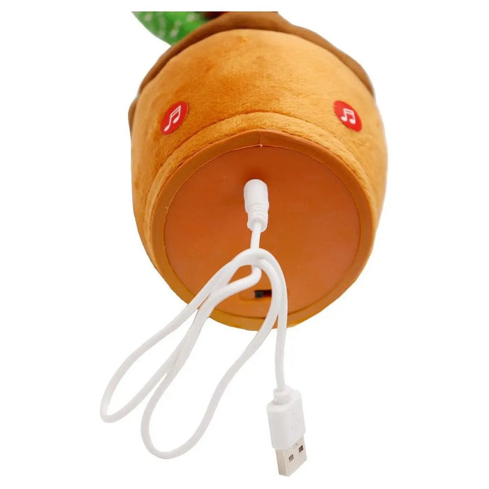 Cactus Sound Mimicking LED Dancing Plush Toy - LECCE