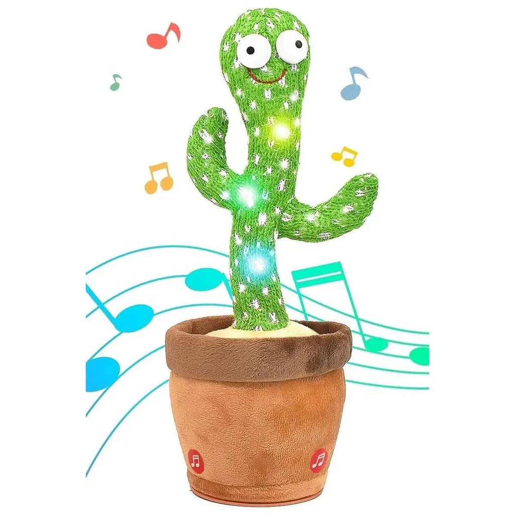 Cactus Sound Mimicking LED Dancing Plush Toy
