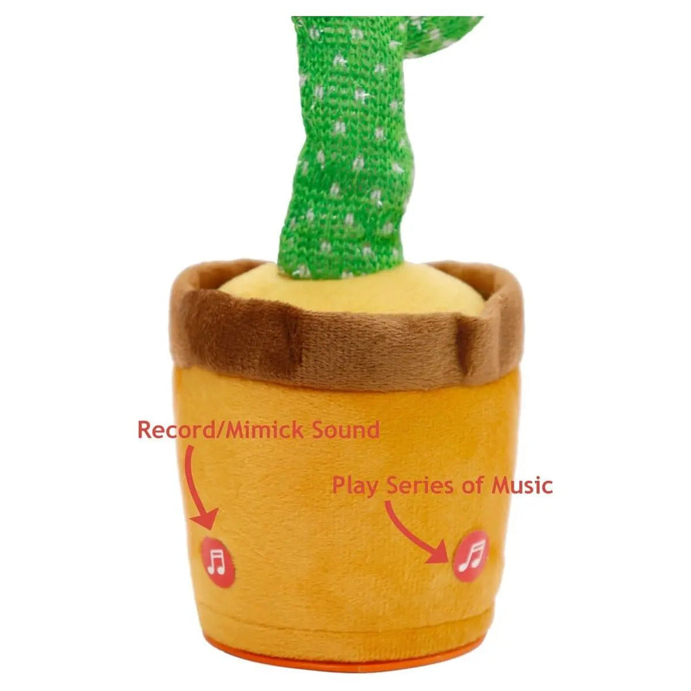 Cactus Sound Mimicking LED Dancing Plush Toy - LECCE