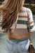 Camel Classic Round Neck Colorblock Knit Sweater - LECCE