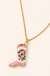 Ceramic Cowboy Boot Necklace on soft-white background
