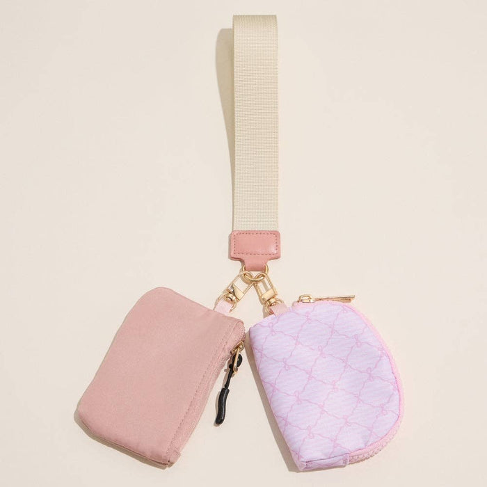 Nylon Dual Pouch Wristlet