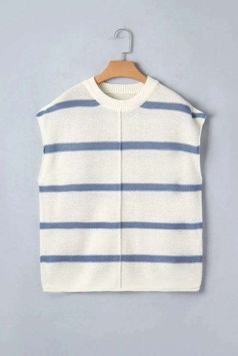 Striped Batwing Sweater Tee Dear lover
