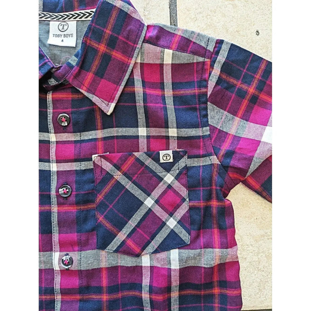 Camisa de niño a cuadros